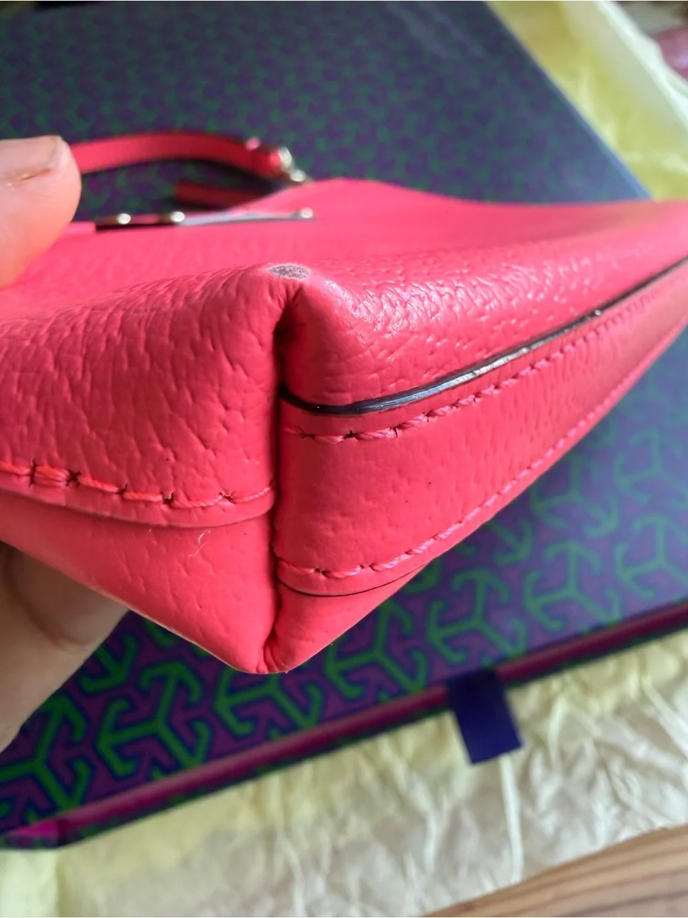 kate spade flamingo Pink Mini Wristlet  Bag